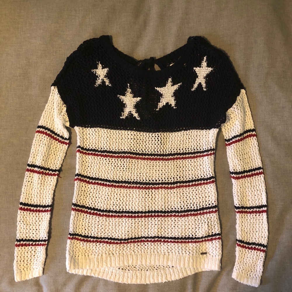 American Flag Knit Sweater